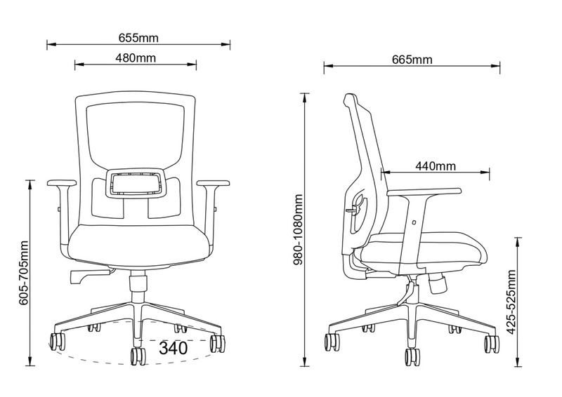 Unique Branca (Off-White) - Cadeira Ergonômica de Escritório